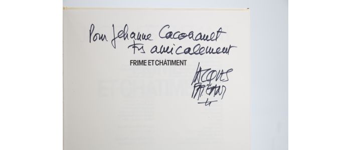 FAIZANT : Frime et Châtiment - Signed book, First edition - Edition-Originale.com