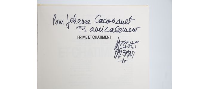 FAIZANT : Frime et Châtiment - Autographe, Edition Originale - Edition-Originale.com