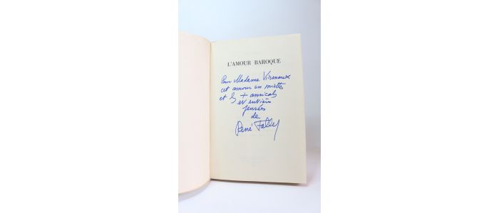 FALLET : L'amour baroque - Signed book, First edition - Edition-Originale.com