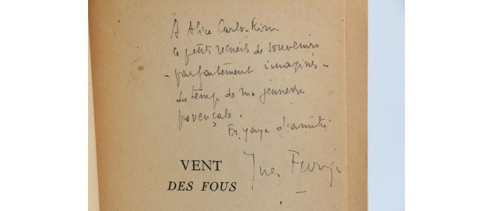 FARGE : Vent des fous - Autographe, Edition Originale - Edition-Originale.com