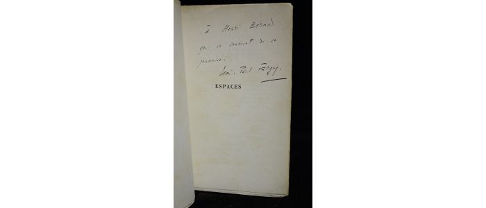 FARGUE : Espaces - Libro autografato - Edition-Originale.com
