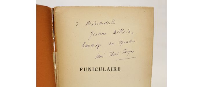 FARGUE : Funiculaire - Signed book, First edition - Edition-Originale.com