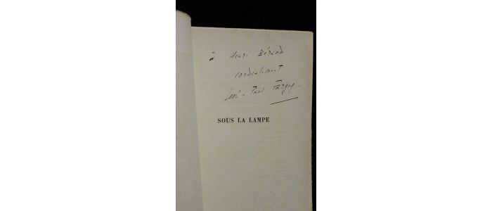 FARGUE : Sous la lampe - Signed book - Edition-Originale.com