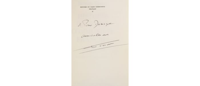 FAUVET : Histoire du Parti Communiste français - Signed book, First edition - Edition-Originale.com