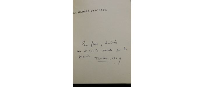 FERNANDEZ : La gloria desolada - Autographe, Edition Originale - Edition-Originale.com