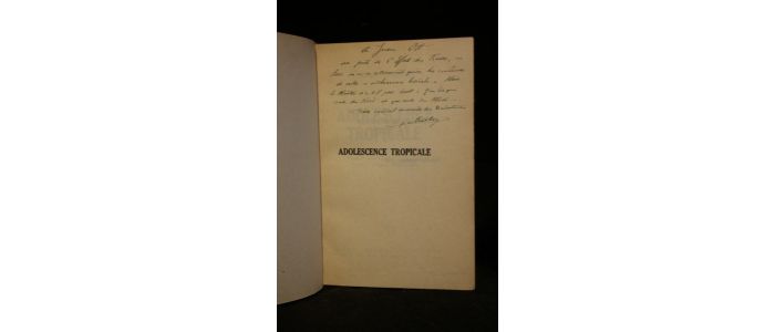 FERRAZ : Adolescence tropicale - Autographe, Edition Originale - Edition-Originale.com