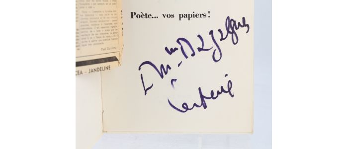 FERRE : Poète... vos papiers - Libro autografato, Prima edizione - Edition-Originale.com