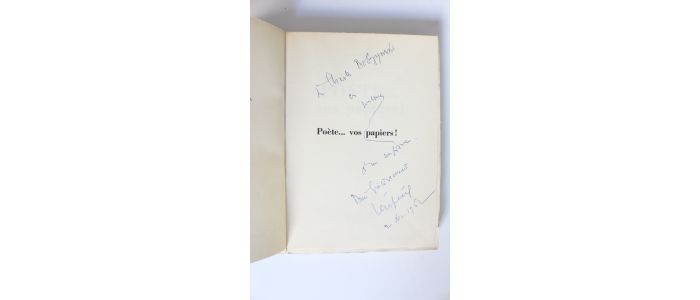 FERRE : Poète... vos papiers - Libro autografato, Prima edizione - Edition-Originale.com