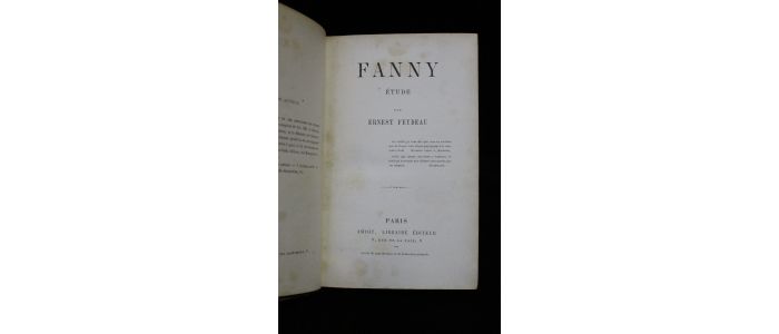 FEYDEAU : Fanny - Edition Originale - Edition-Originale.com