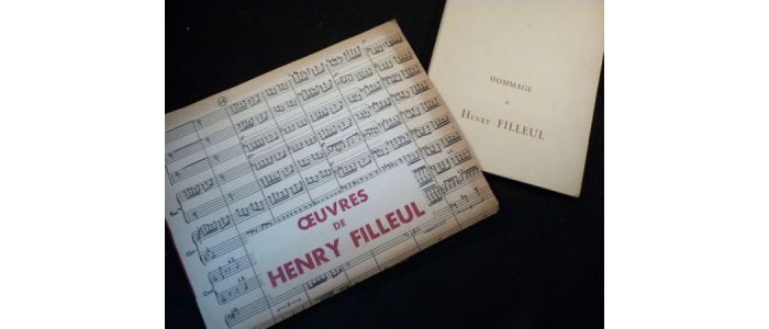 FILLEUL : Hommage à Henri Filleul - Signiert, Erste Ausgabe - Edition-Originale.com