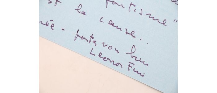 FINI : Lettre manuscrite datée et adressée à Gérard Leman à propos du succès de ses récentes expositions : 