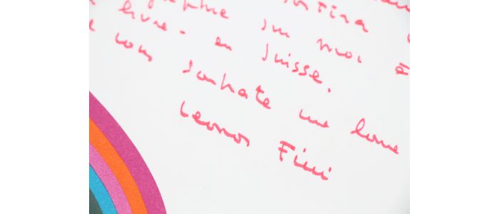 FINI : Lettre manuscrite datée signée et adressée à Gérard Leman sur un papier à motifs psychédéliques lui adressant ses bons voeux pour 1968 - Autographe, Edition Originale - Edition-Originale.com