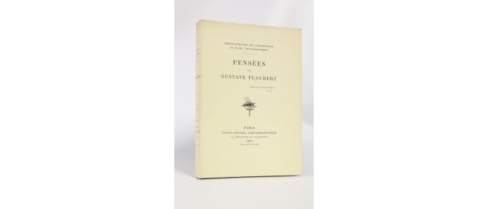 FLAUBERT : Pensées - First edition - Edition-Originale.com