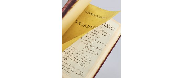 FLAUBERT : Salammbô enrichi d'une lettre autographe signée - Autographe, Edition Originale - Edition-Originale.com