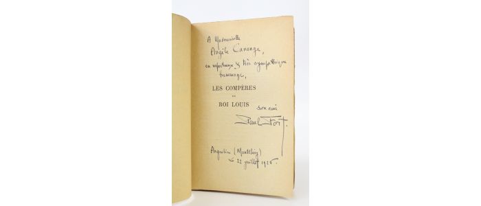 FORT : Les compères du roi Louis - Libro autografato, Prima edizione - Edition-Originale.com