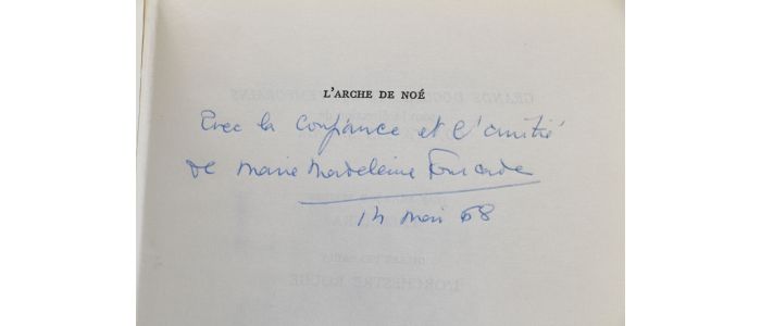 FOURCADE : L'arche de Noé - Libro autografato, Prima edizione - Edition-Originale.com