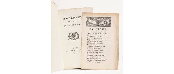 FRANC-MACONNERIE : Règlement de la loge de la Concorde - Edition Originale - Edition-Originale.com