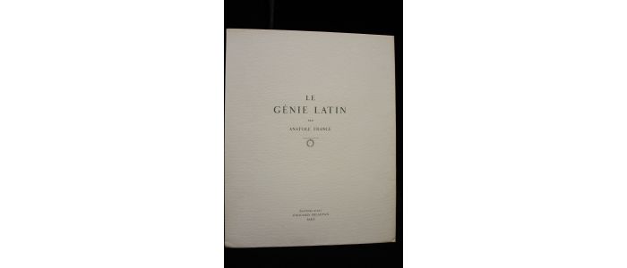 FRANCE : Le génie latin - Edition Originale - Edition-Originale.com