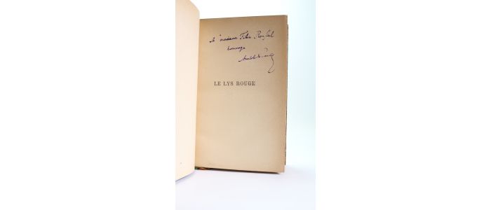 FRANCE : Le lys rouge - Libro autografato - Edition-Originale.com
