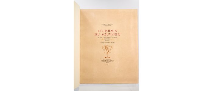 FRANCE : Les Poèmes du souvenir - Signiert, Erste Ausgabe - Edition-Originale.com