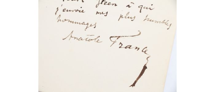 FRANCE : Lettre autographe adressée à  Alphonse Daudet encensant le style de sa femme qui écrit sous le pseudonyme de Karl Steen : 