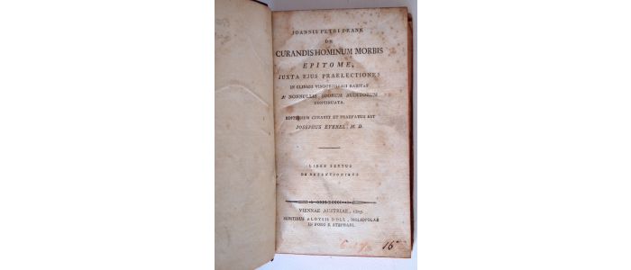 FRANK : Curandis hominum morbis epitome. 6. De retentionibus. - First edition - Edition-Originale.com