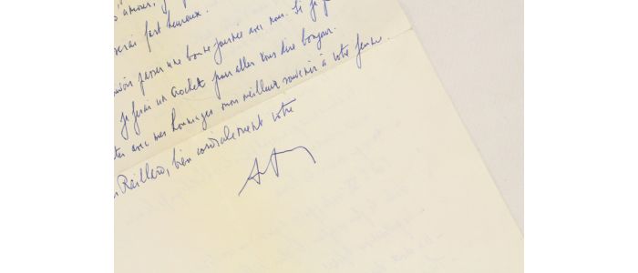 FRENAUD : Lettre autographe signée à Georges Raillard - Signed book, First edition - Edition-Originale.com