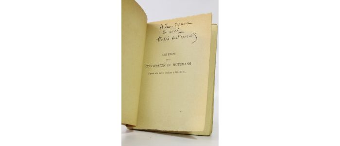 FRESNOIS : Une étape de la conversion de Huysmans d'après des lettres inédites à Madame de C... - Signiert, Erste Ausgabe - Edition-Originale.com