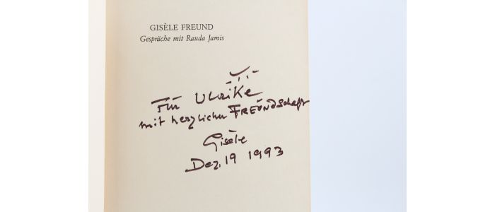 FREUND : Gespräche mit Rauda Jamis - Autographe, Edition Originale - Edition-Originale.com