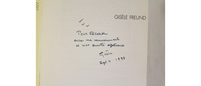 FREUND : Gisèle Freund - Libro autografato, Prima edizione - Edition-Originale.com