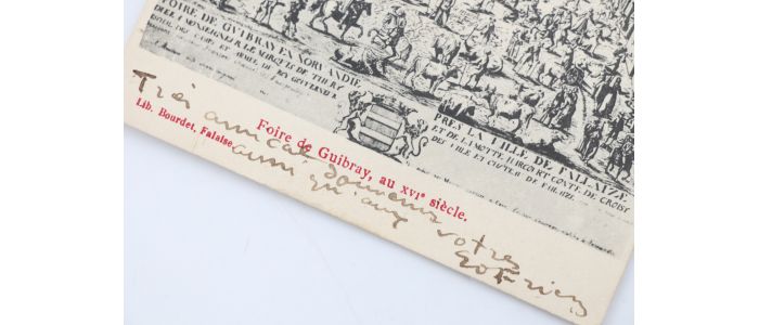 FRIESZ : Carte postale autographe signée à son ami l'éditeur, galeriste et marchand d'art Louis Soullié - Autographe, Edition Originale - Edition-Originale.com