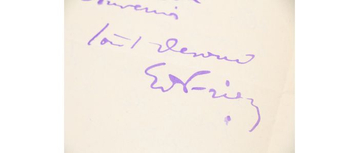 FRIESZ : Lettre autographe datée et signée à son ami l'éditeur, galeriste et marchand d'art Louis Soullié - Signed book, First edition - Edition-Originale.com