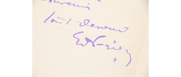 FRIESZ : Lettre autographe datée et signée à son ami l'éditeur, galeriste et marchand d'art Louis Soullié - Autographe, Edition Originale - Edition-Originale.com