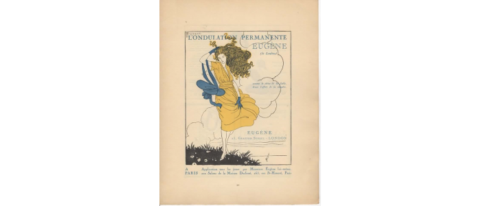 FROMENTI : L'ondulation permanente Eugène (Publicité, La Gazette du Bon ton, 1920) - First edition - Edition-Originale.com