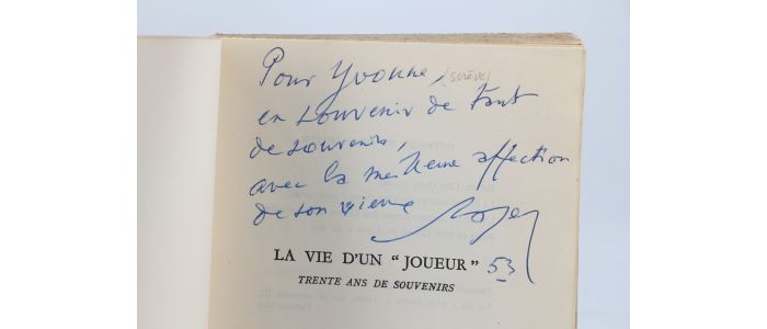 GAILLARD : La vie d'un joueur - Trente ans de souvenirs - Signiert, Erste Ausgabe - Edition-Originale.com