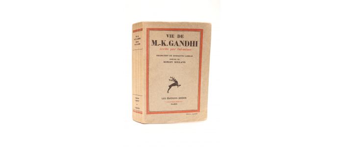 GANDHI : Vie de M.K. Gandhi écrite par lui-même - Edition Originale - Edition-Originale.com