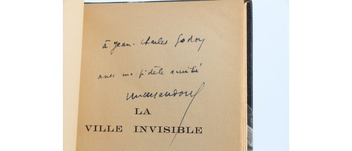 GANDON : La ville invisible - Autographe, Edition Originale - Edition-Originale.com