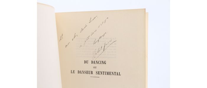 GANZO : Du dancing ou le danseur sentimental - Signiert, Erste Ausgabe - Edition-Originale.com