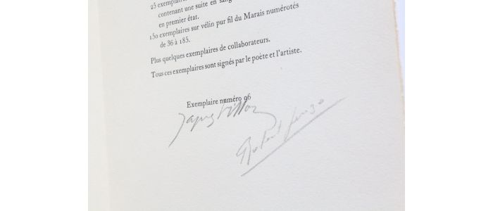 GANZO : Oeuvre poétique - Libro autografato, Prima edizione - Edition-Originale.com
