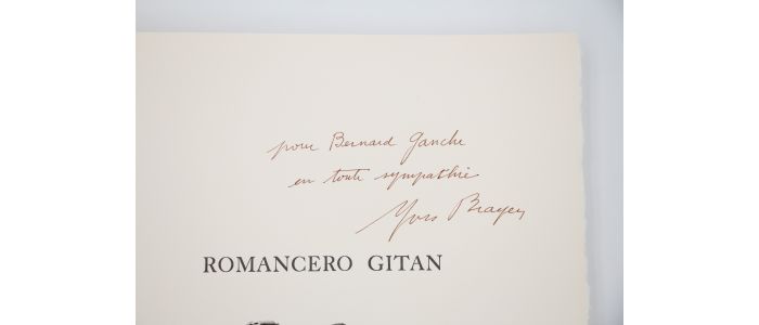 GARCIA LORCA : Romancero gitan - Autographe - Edition-Originale.com