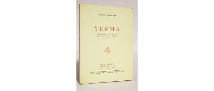 GARCIA LORCA : Yerma - First edition - Edition-Originale.com
