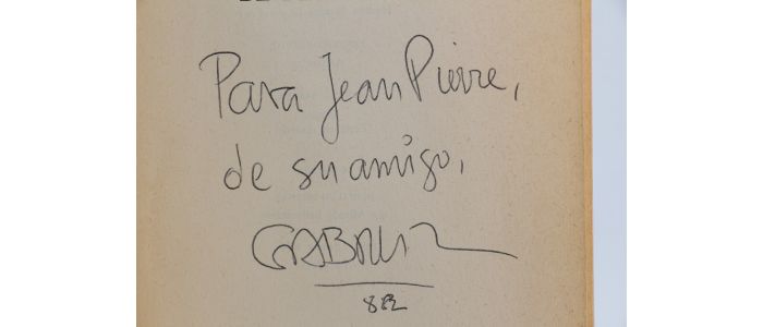 GARCIA MARQUEZ : Cent ans de solitude - Autographe, Edition Originale - Edition-Originale.com