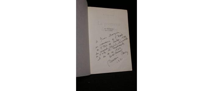 GARY : La promesse de l'aube - Libro autografato - Edition-Originale.com