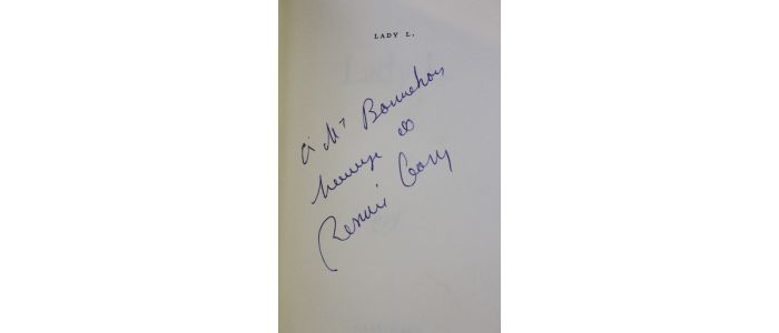 GARY : Lady L - Autographe, Edition Originale - Edition-Originale.com