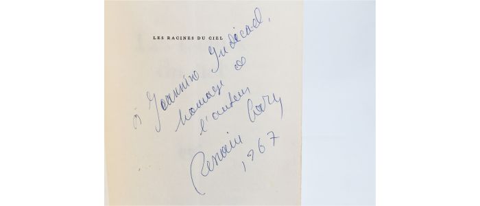 GARY : Les racines du ciel - Signed book - Edition-Originale.com