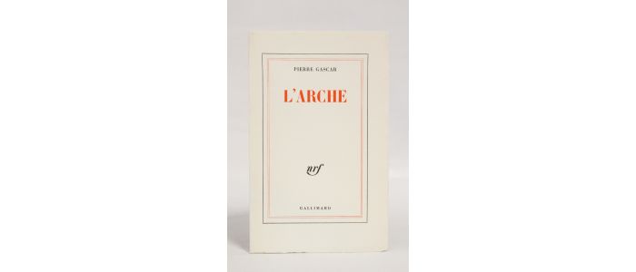 GASCAR : L'arche - Prima edizione - Edition-Originale.com