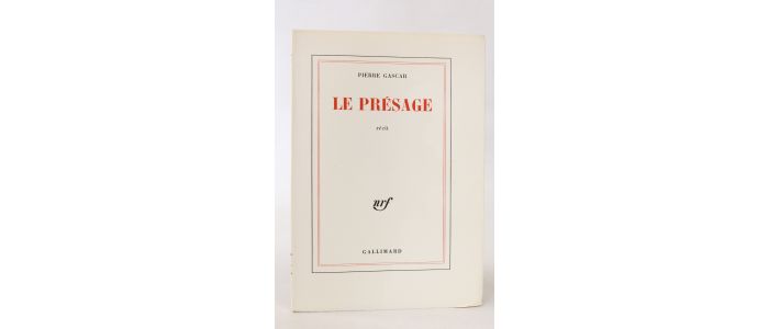 GASCAR : Le présage - Erste Ausgabe - Edition-Originale.com