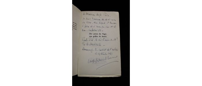 GATINEAU : Des pattes du Tigre aux griffes du destin - Autographe, Edition Originale - Edition-Originale.com