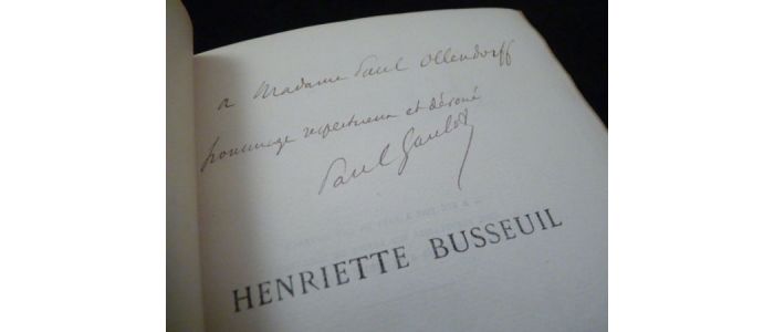 GAULOT : Henriette Busseuil - Signed book, First edition - Edition-Originale.com