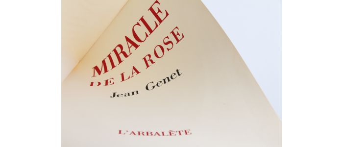 GENET : Miracle de la rose - Erste Ausgabe - Edition-Originale.com